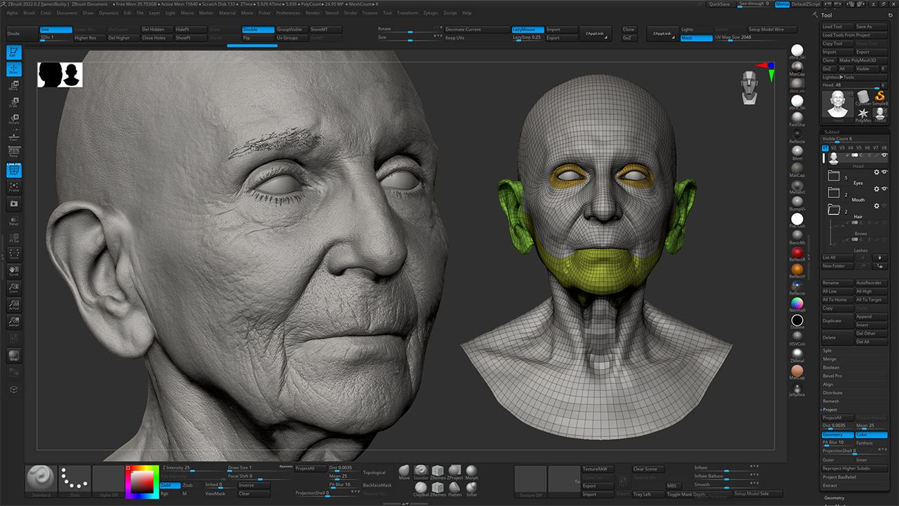 Download Zbrush head sculpt